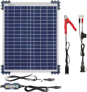 Cargador mantenedor solar OptiMate 20W DUO para baterías de motocicleta