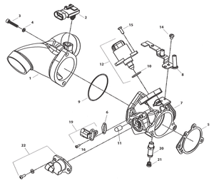 Cuerpo de mariposa y colector de admisión para modelo X-Wedge