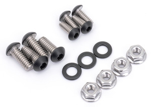 Kit de tornillos de acero inoxidable negro para guardabarros delantero de motocicleta