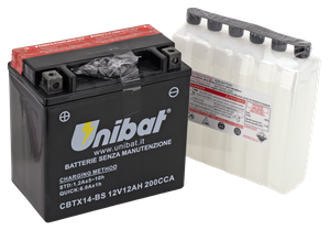 BATERÍAS SECAS UNIBAT AGM CON PAQUETE DE ÁCIDO - 17,5 cm / 15,5 cm