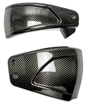 Tapas laterales de carbono de Sawicki Speed para Softail M8 - desde 2018, conductos individuales