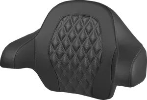 Cojín de respaldo negro para maletero superior Tour Pak en motocicleta Harley-Davidson