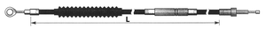 C03 cable de embrague para Harley-Davidson Softail Touring Dyna 1987-2006