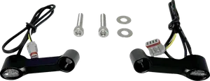 Par de intermitentes LED Elypse 2-1 montados en manillar de motocicleta