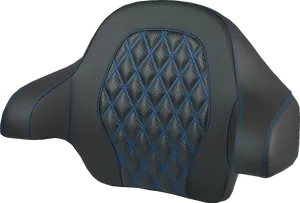 Cojín de respaldo negro para maletero superior Tour Pak en motocicleta Harley-Davidson