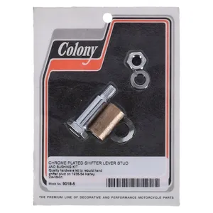 Colony, kit de espiga y buje de palanca de cambios. Cromado