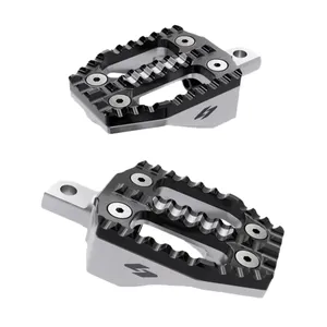 Kraus, juego de estriberas EXO. Parte superior de aluminio negro / Base de aluminio mecanizado