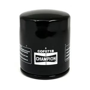 Filtro de aceite Champion, de rosca. Negro