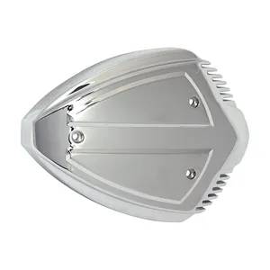 Conjunto filtro de aire estilo Wedge con acabado cromado brillante