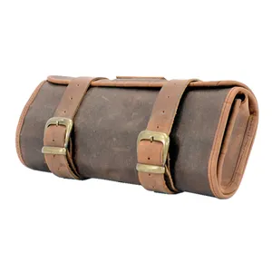 Longride, bolsa de herramientas de algodón encerado. Marrón