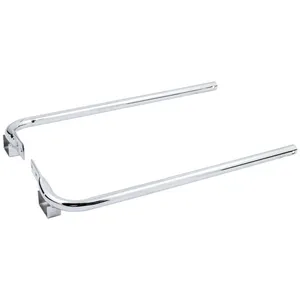 Juego de soportes para alforjas. Cromado