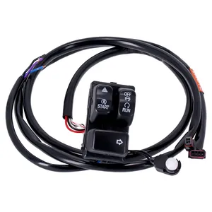 Kit de interruptores y cableado de manillar, lado freno. Negro