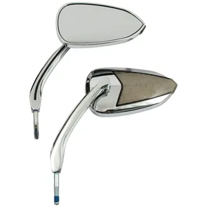 Fury, juego de espejos con intermitentes LED. Cromado