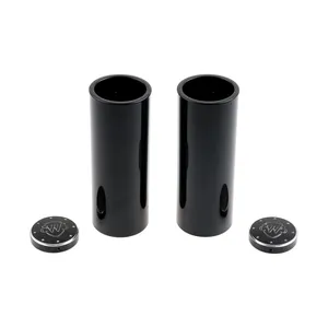 Cult-Werk, kit de cubiertas de horquilla de 4 piezas. Negro brillante. Logo