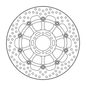 Rotor de freno flotante serie Halo de Moto-Master