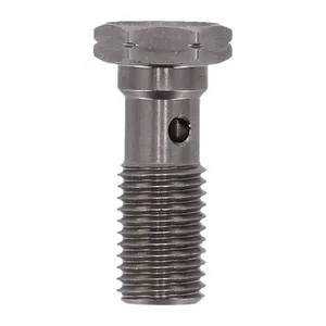 Goodridge, perno banjo, 12mm x 1.5 Acero inoxidable pulido
