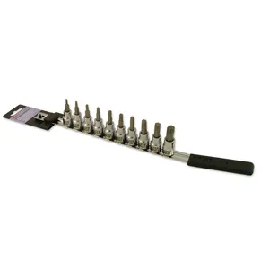 Cruztools, juego de puntas de vaso Torx®. Accionamiento de 3/8"