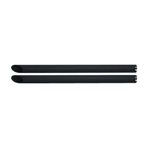 Juego de dos extensiones de colector de escape de 30 pulgadas de longitud con acabado negro mate