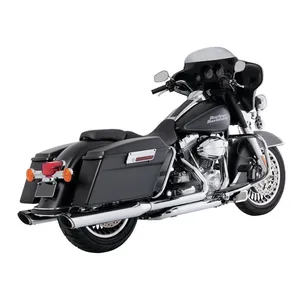 Vance & Hines, silenciadores slip-on dobles Twin Slash Redondo de 4". Cromado