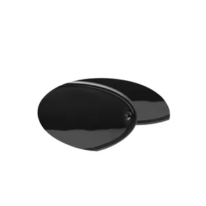 C-Racer, placas laterales de número. Negro mate