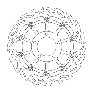 Rotor de freno flotante serie Flame de Moto-Master