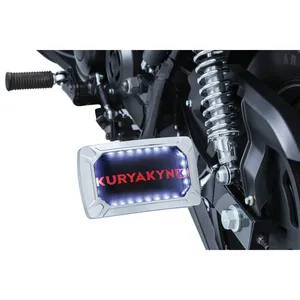 Kuryakyn, soporte de matrícula curvo Nova, horizontal