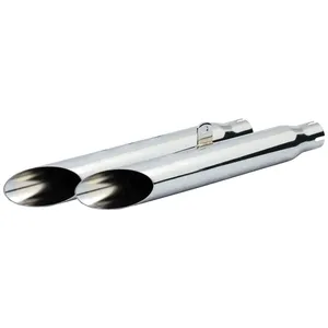 Juego de silenciadores Slash Cut de 18-1/2" de largo, cromado