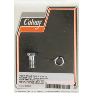 Colony, ajustador de cable de freno delantero. Cromo