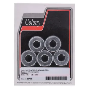 Colony, Arandelas planas 1/2" cromadas