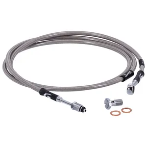 Goodridge kit de línea de embrague hidráulica 68", con recubrimiento transparente