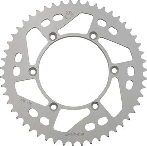 Piñón trasero de aluminio - 51 dientes plateado