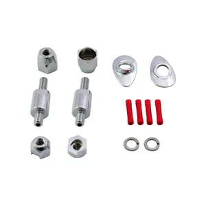 Kit de reubicación de intermitentes para barra trasera en Softail. Cromo
