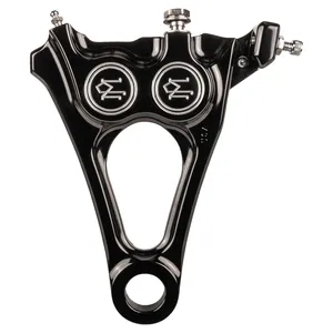 PM, Pinza/soporte trasero de una pieza de 4 pistones. Negro CC