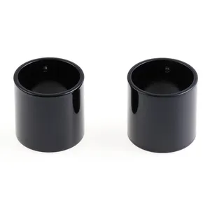 Cult-Werk, kit de cubiertas superiores de horquilla de 2 piezas, corto. Negro brillante