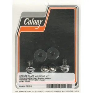 Colony, kit de montaje para placa trasera. Acorn. Cromado