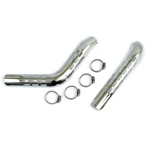Juego de protectores térmicos perforados para Big Twin, cromo