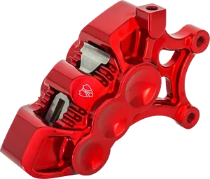 Pinza de freno monoaxial - monopalier axial 14 pulgadas derecha roja