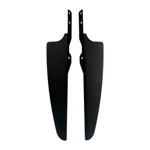 Juego de deflectores de viento. Negro mate