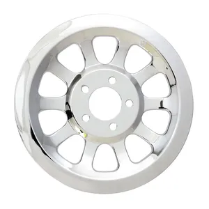 Cubierta de polea, 'agujeros' 66t. Cromado
