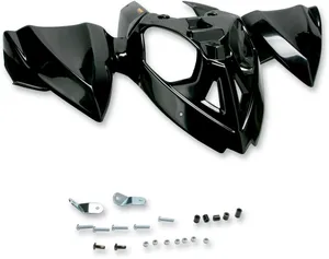 Replacement mudguard plastic - front outlaw black