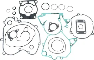 Juego completo de juntas de motor Harley-Davidson sobre fondo blanco