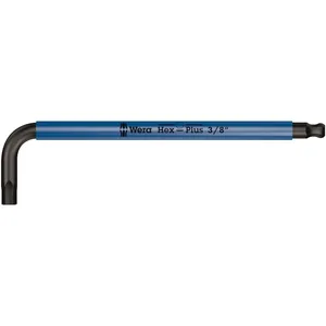 Llave Allen Wera multicolor azul - medidas US 3/8"