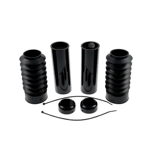 Cult-Werk, kit de cubiertas de horquilla de 6 piezas. Negro brillante