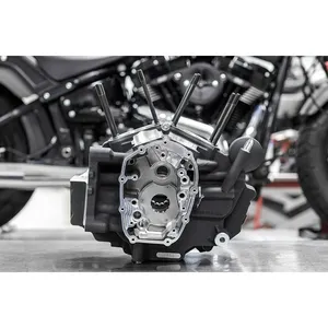 S&S, conjunto de cárter M8 Softail MK-Series. Negro