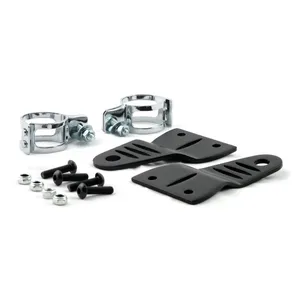 Conjunto de soporte de faro lateral ranurado Striker. Negro