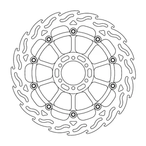 Rotor de freno flotante serie Flame de Moto-Master