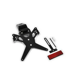 Soporte de matrícula Zieger X-Line negro