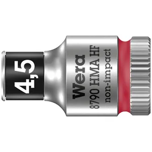 Llave de vaso Wera Zyklop 1/4" con función de retención - Métrica 4.5