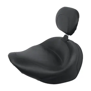 Asiento individual Mustang wide touring vintage negro liso