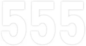 Pro Numbers - FX mini white 4"-5